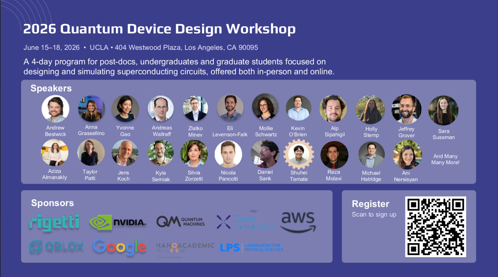 Quantum Device Workshop 2026 Poster